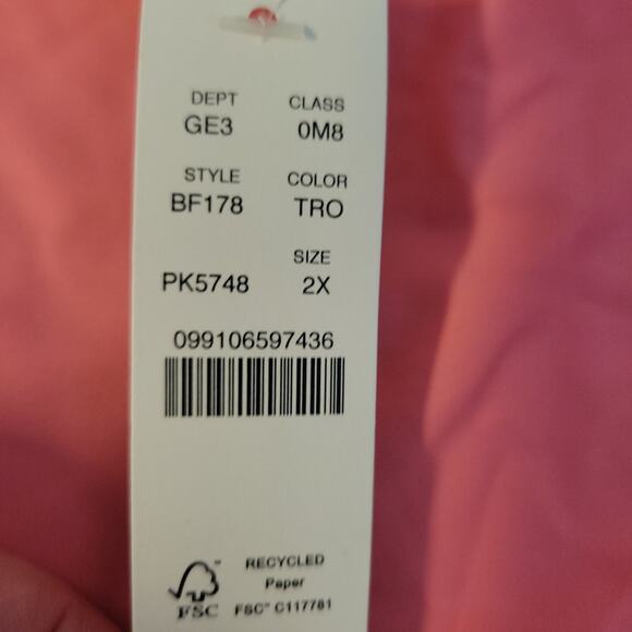 NWT J.Crew High-Rise Bikini Bottom Women's Pink Beach Swim Vacation Size 2X - Picture 2 of 6